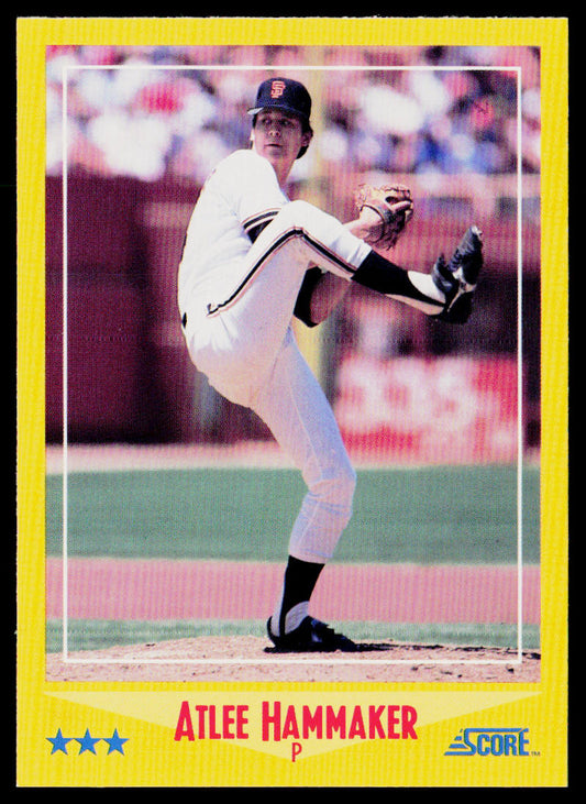 Atlee Hammaker 1988 Score #528 San Francisco Giants