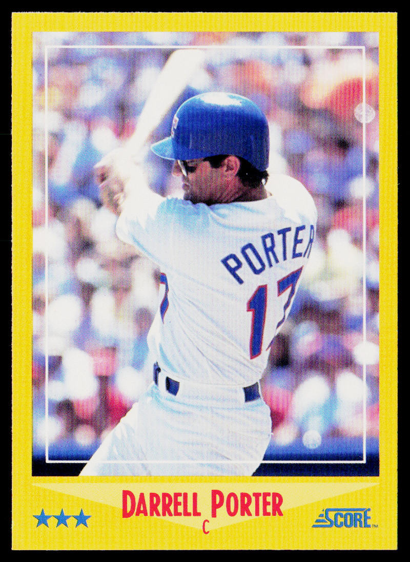 Darrell Porter 1988 Score #537 Texas Rangers