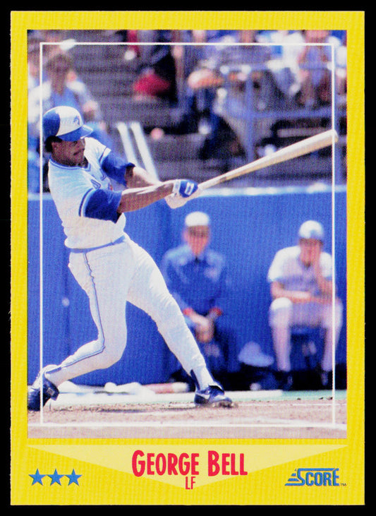 George Bell 1988 Score #540 Toronto Blue Jays