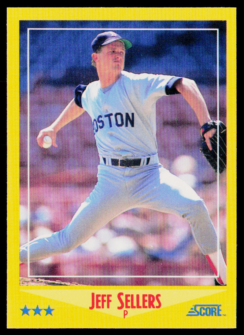 Jeff Sellers 1988 Score #541 Boston Red Sox