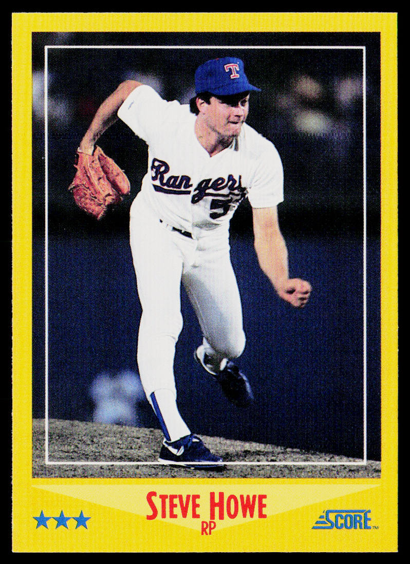 Steve Howe 1988 Score #543 Texas Rangers