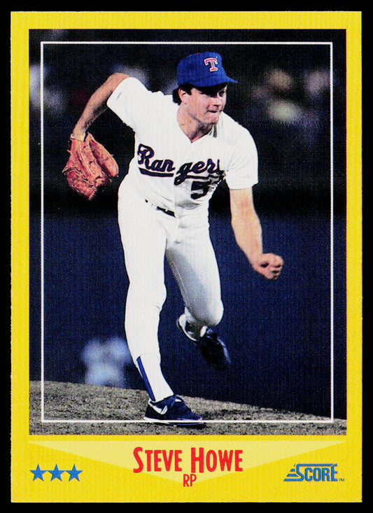 Steve Howe 1988 Score #543 Texas Rangers