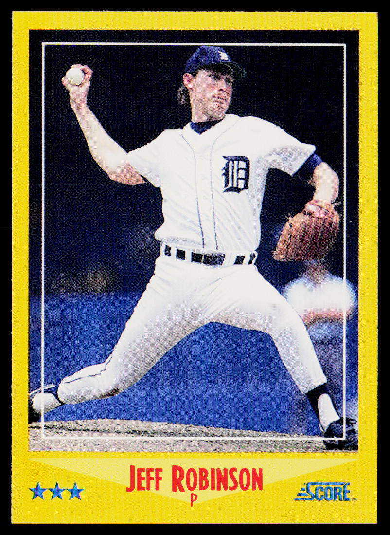 Jeff Robinson 1988 Score #549 RC Detroit Tigers