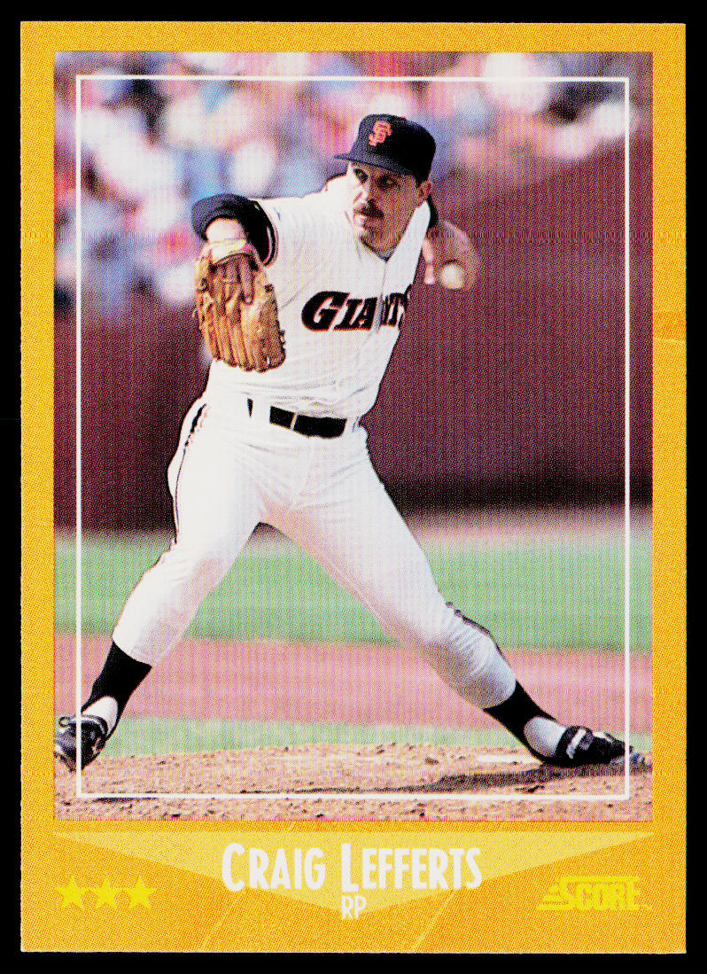 Craig Lefferts 1988 Score #553 San Francisco Giants