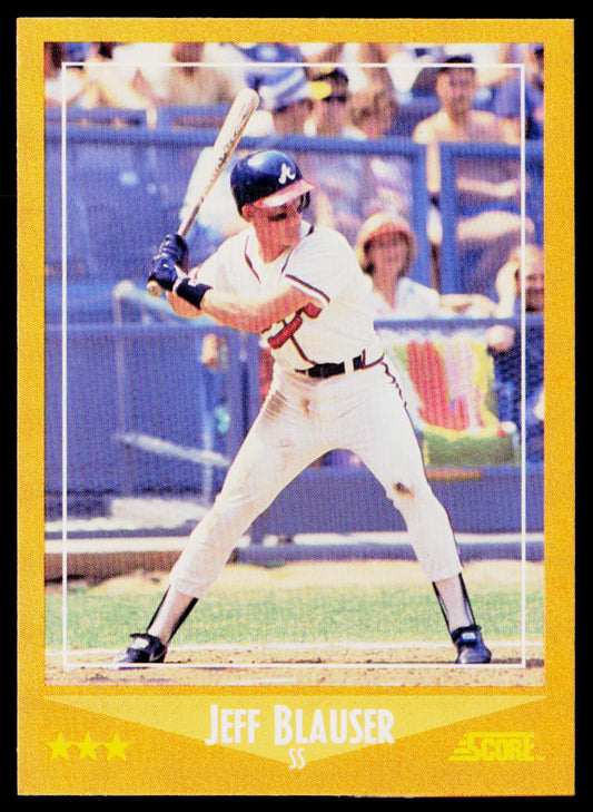 Jeff Blauser 1988 Score #562 RC Atlanta Braves