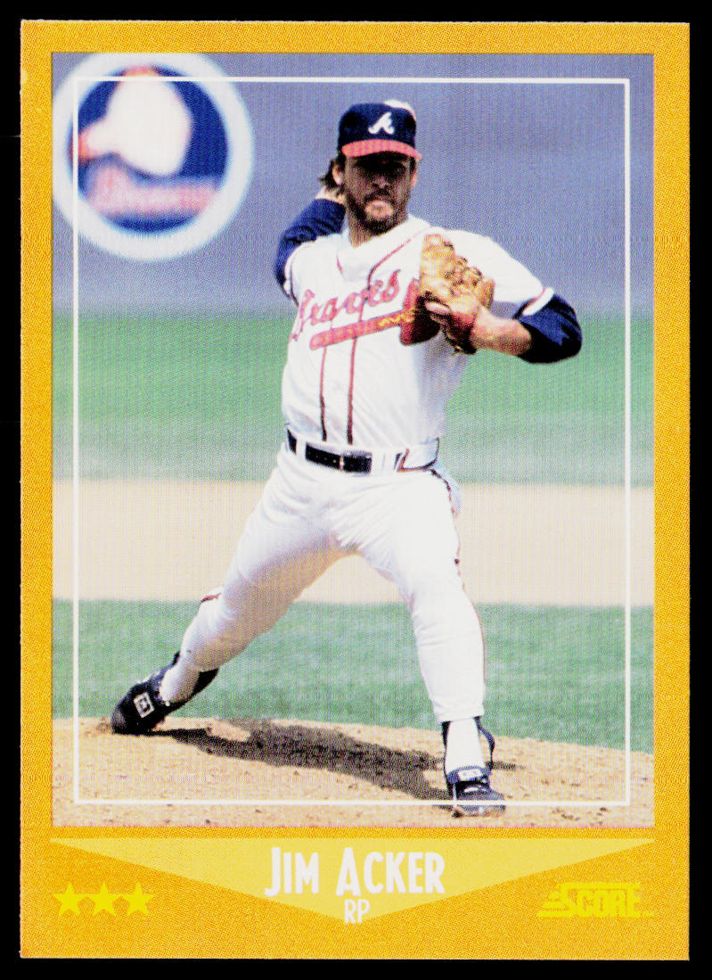Jim Acker 1988 Score #576 Atlanta Braves