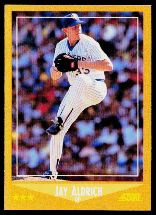 Jay Aldrich 1988 Score #578 RC Milwaukee Brewers