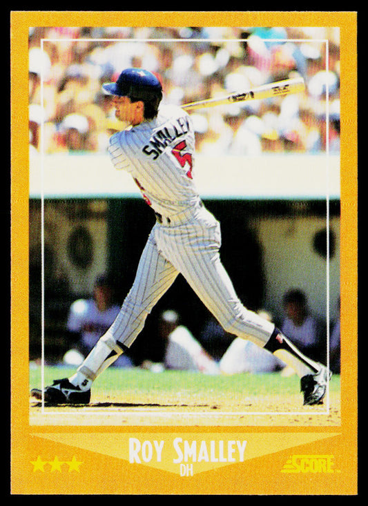 Roy Smalley 1988 Score #606 Minnesota Twins