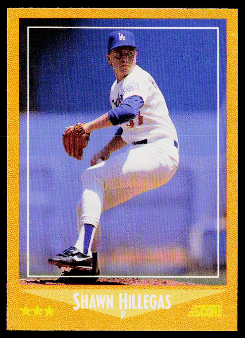 Shawn Hillegas 1988 Score #612 RC Los Angeles Dodgers