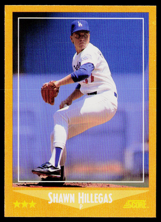 Shawn Hillegas 1988 Score #612 RC Los Angeles Dodgers