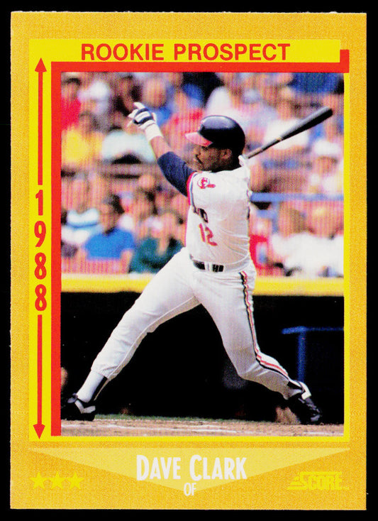 Dave Clark 1988 Score #633 Cleveland Indians