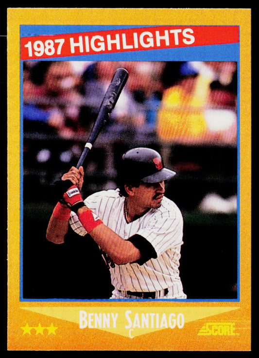 Benny Santiago 1988 Score #654 San Diego Padres