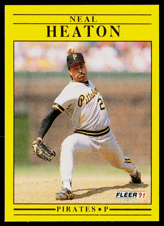Neal Heaton 1991 Fleer #38a Pittsburgh Pirates