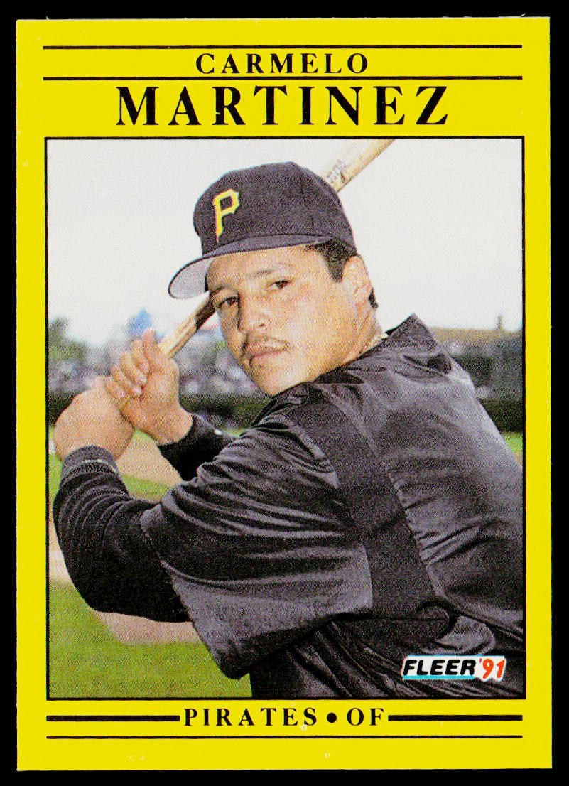 Carmelo Martinez 1991 Fleer #44b Pittsburgh Pirates