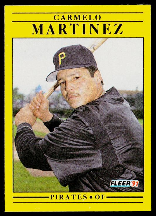 Carmelo Martinez 1991 Fleer #44b Pittsburgh Pirates