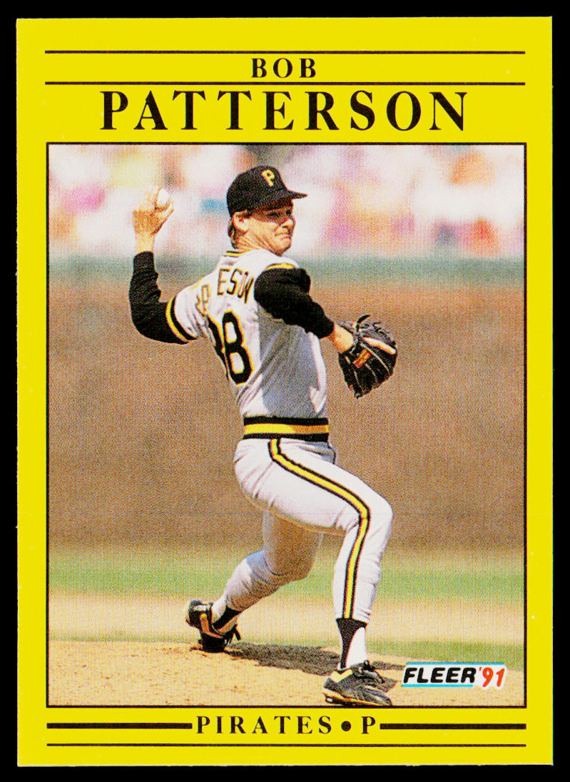 Bob Patterson 1991 Fleer #45b Pittsburgh Pirates