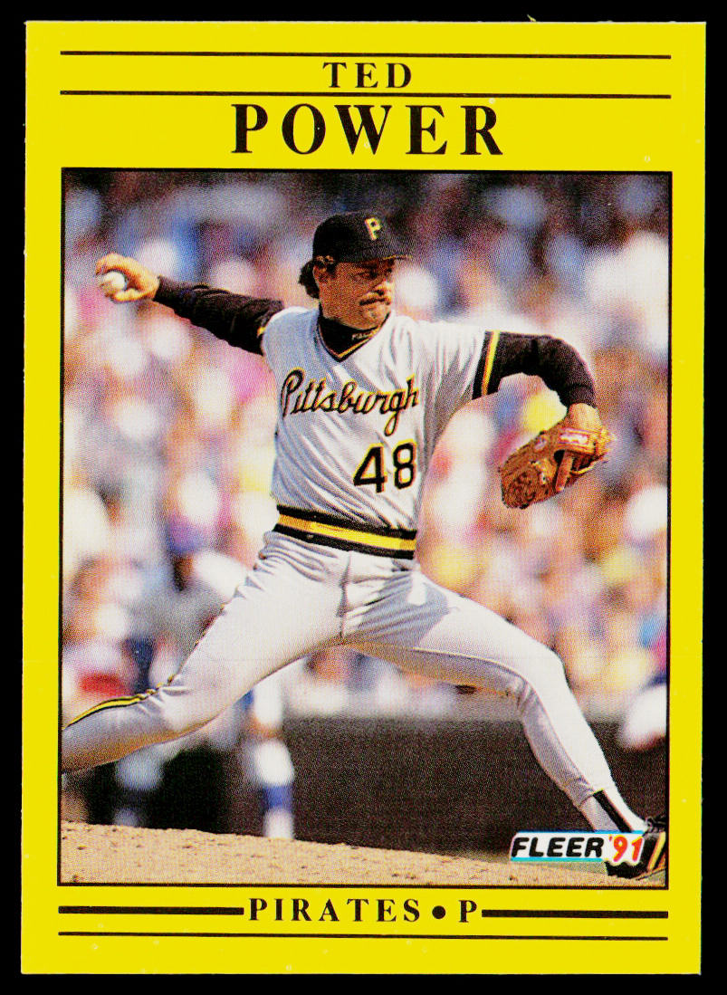 Ted Power 1991 Fleer #46b Pittsburgh Pirates