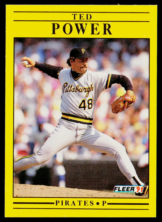 Ted Power 1991 Fleer #46b Pittsburgh Pirates