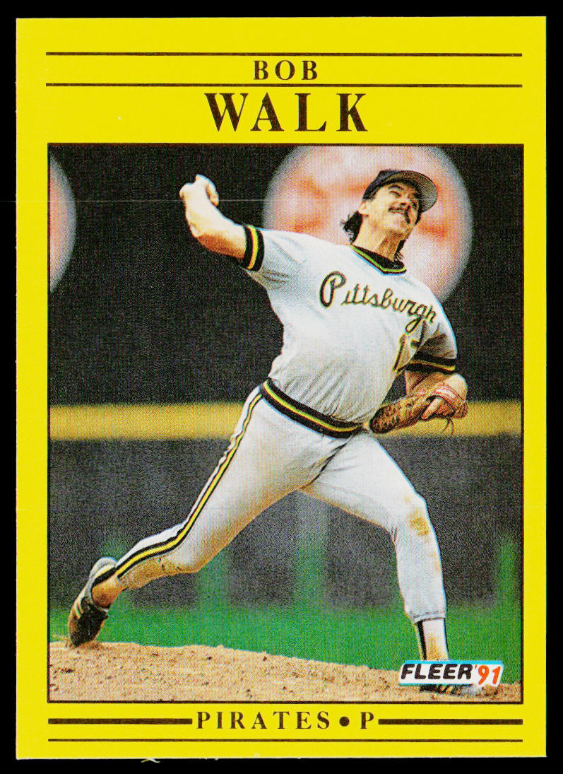 Bob Walk 1991 Fleer #54 Pittsburgh Pirates