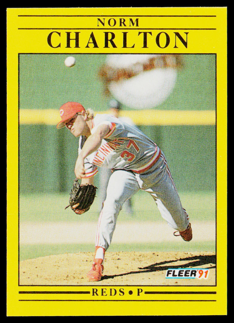 Norm Charlton 1991 Fleer #60 Cincinnati Reds