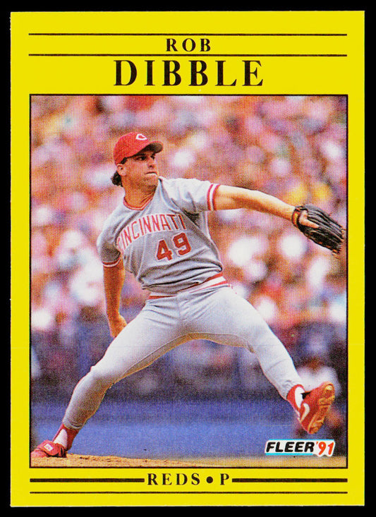 Rob Dibble 1991 Fleer #62a Cincinnati Reds