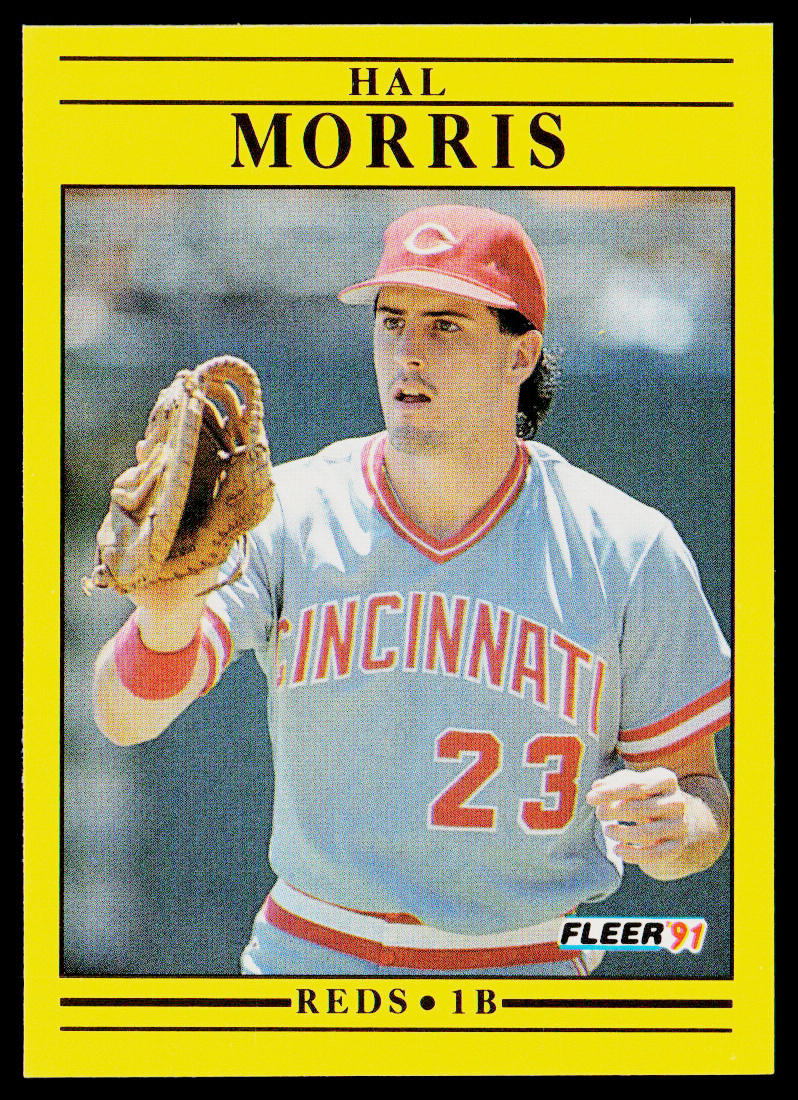Hal Morris 1991 Fleer #72a Cincinnati Reds