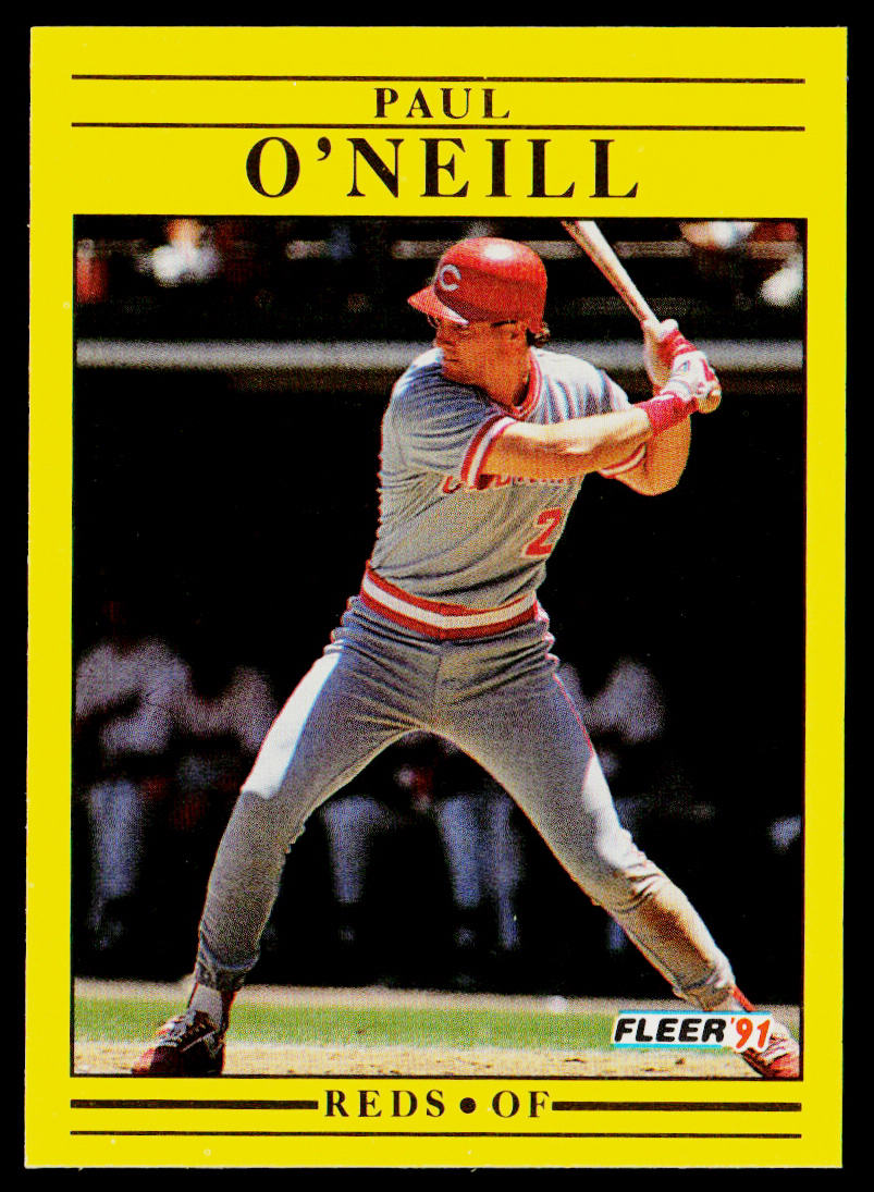 Paul O'Neill 1991 Fleer #76b Cincinnati Reds