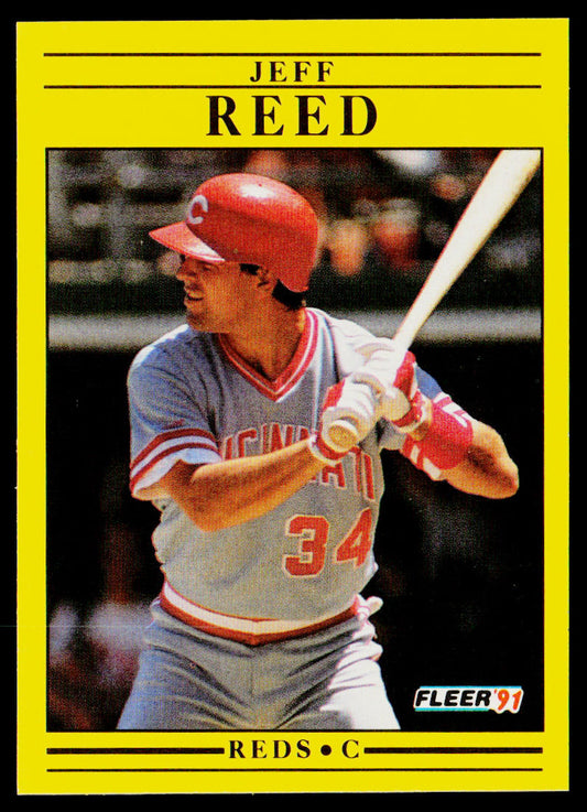 Jeff Reed 1991 Fleer #78a Cincinnati Reds