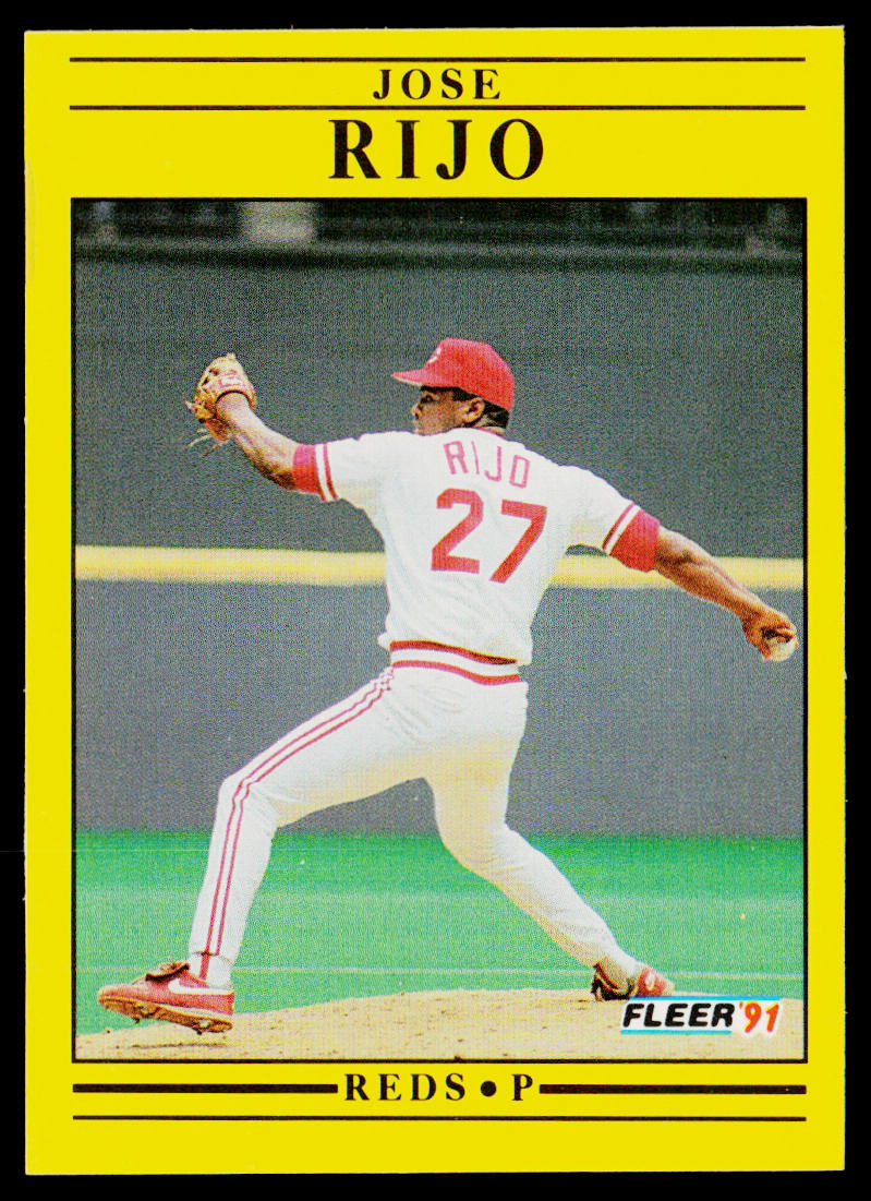 Jose Rijo 1991 Fleer #79a Cincinnati Reds
