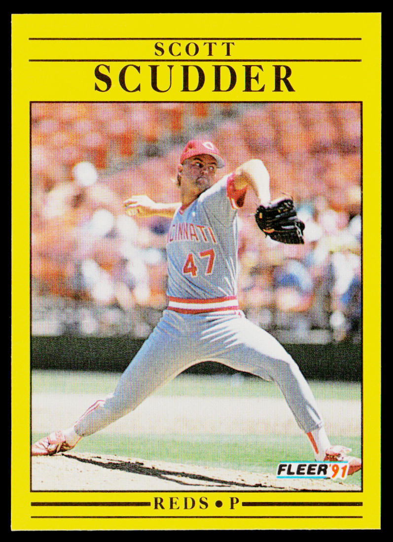 Scott Scudder 1991 Fleer #81b Cincinnati Reds