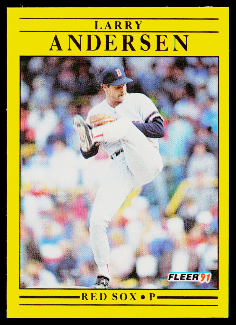 Larry Andersen 1991 Fleer #83b Boston Red Sox