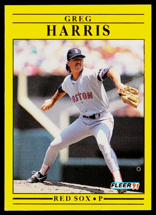 Greg Harris 1991 Fleer #97 Boston Red Sox