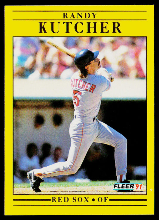 Randy Kutcher 1991 Fleer #100 Boston Red Sox
