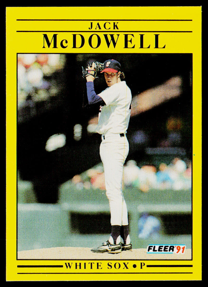 Jack McDowell 1991 Fleer #129b Chicago White Sox