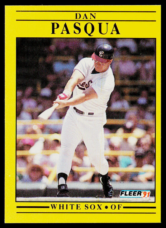 Dan Pasqua 1991 Fleer #131b Chicago White Sox