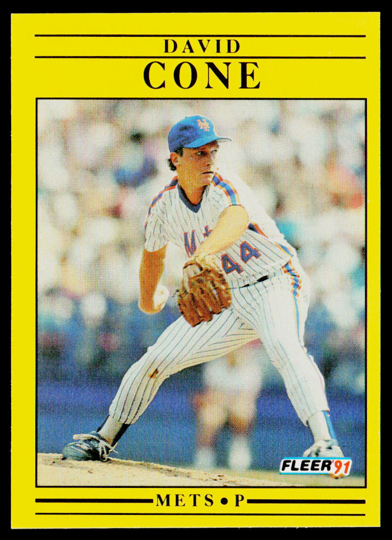 David Cone 1991 Fleer #143 New York Mets