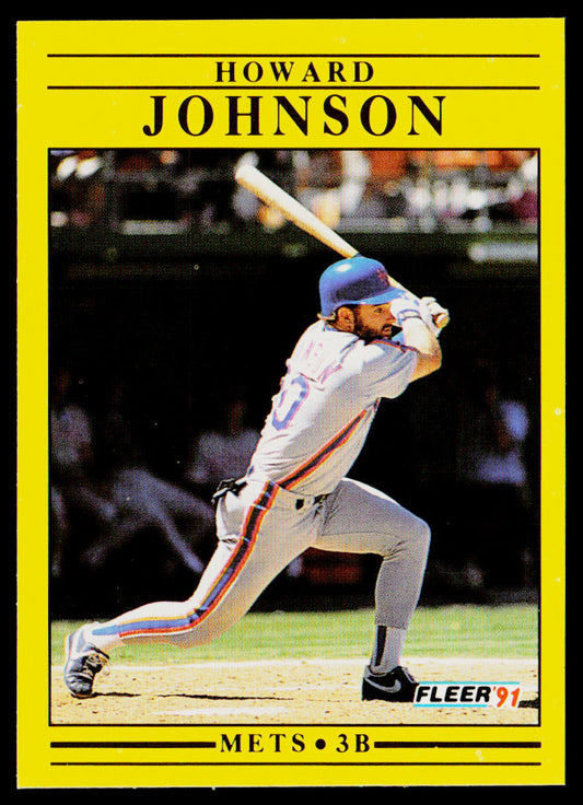 Howard Johnson 1991 Fleer #152 New York Mets
