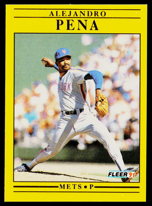 Alejandro Pena 1991 Fleer #158b New York Mets