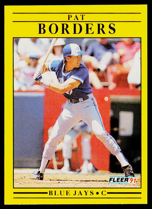 Pat Borders 1991 Fleer #171b Toronto Blue Jays
