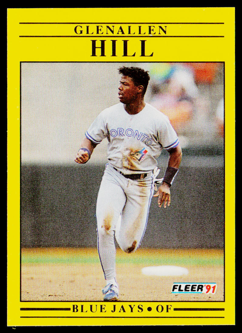 Glenallen Hill 1991 Fleer #177b Toronto Blue Jays