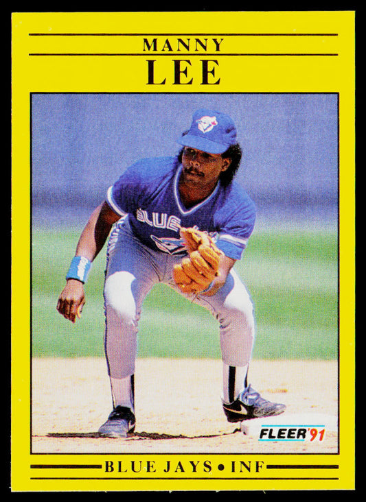 Manny Lee 1991 Fleer #179a Toronto Blue Jays