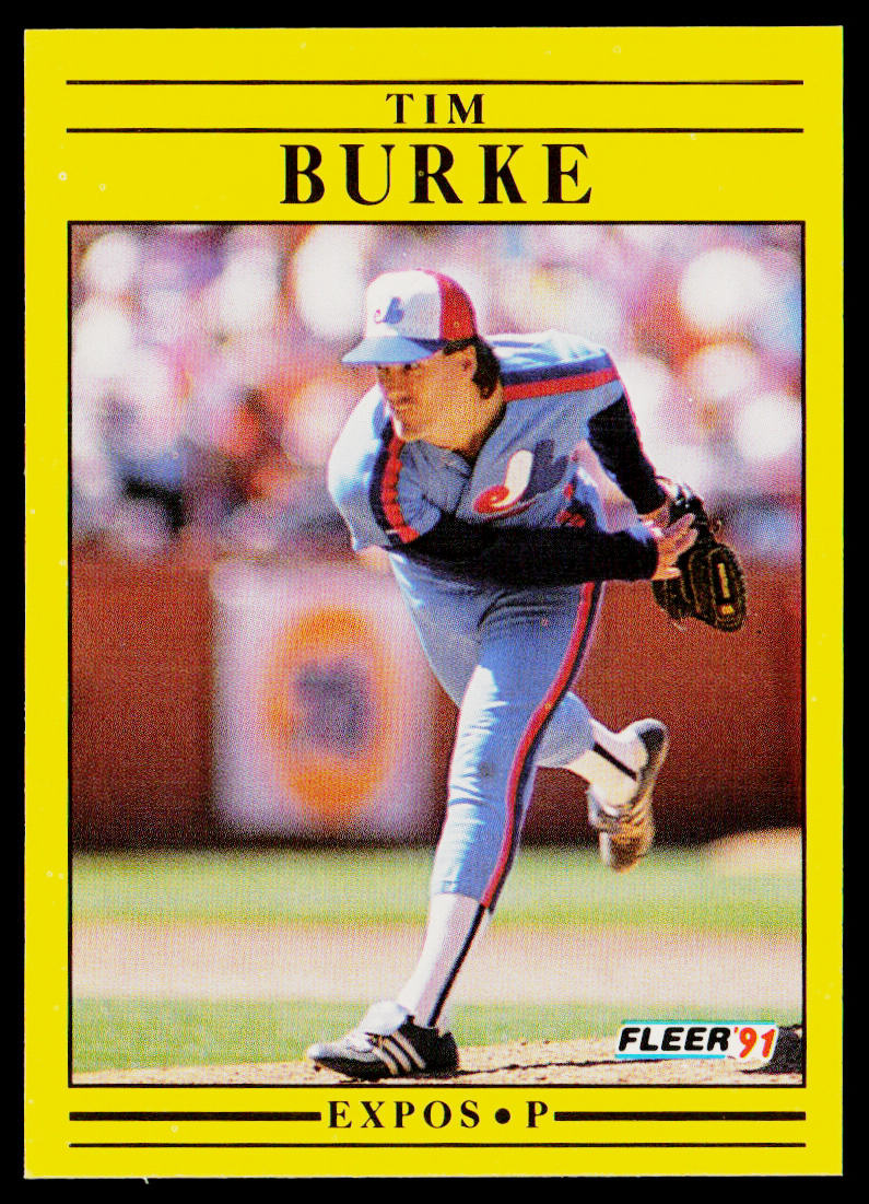 Tim Burke 1991 Fleer #227 Montreal Expos