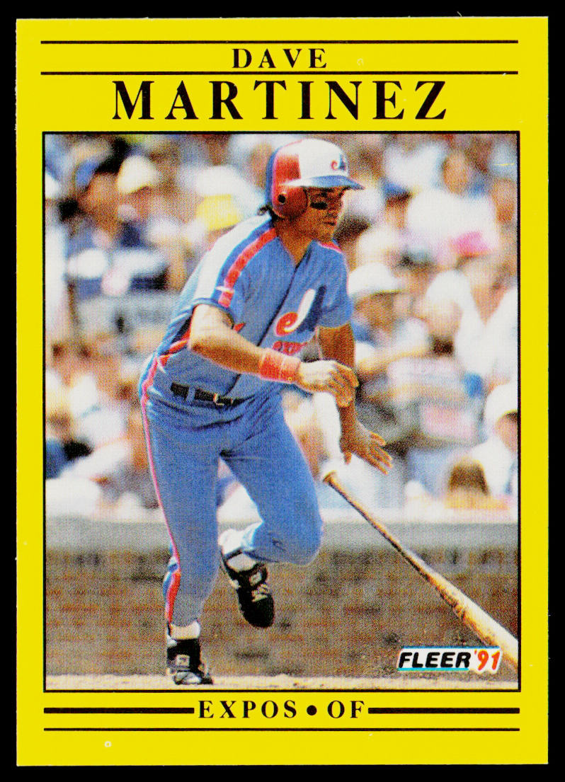 Dave Martinez 1991 Fleer #237b Montreal Expos