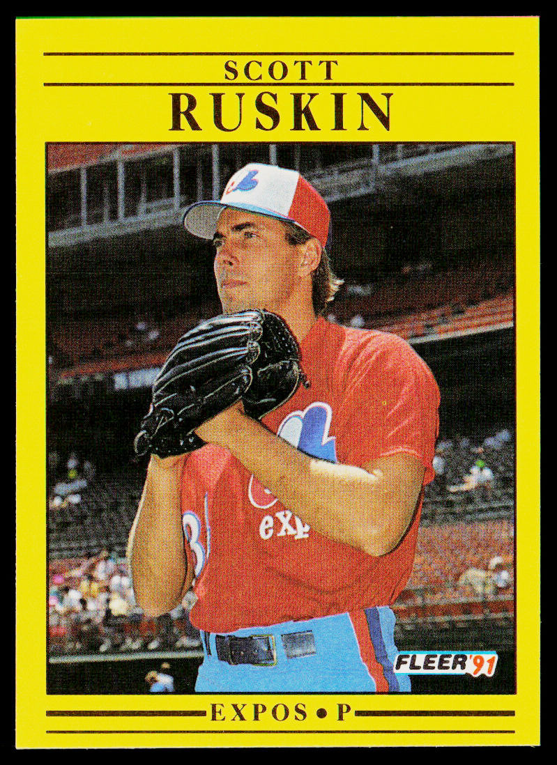 Scott Ruskin 1991 Fleer #246b Montreal Expos