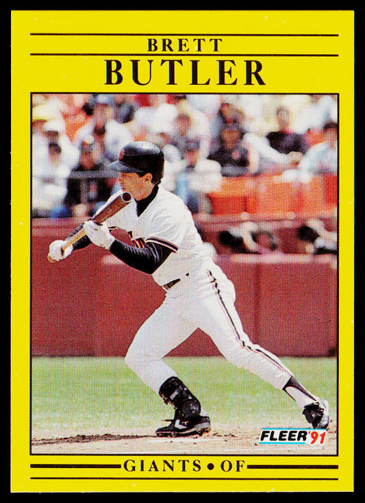 Brett Butler 1991 Fleer #257b San Francisco Giants