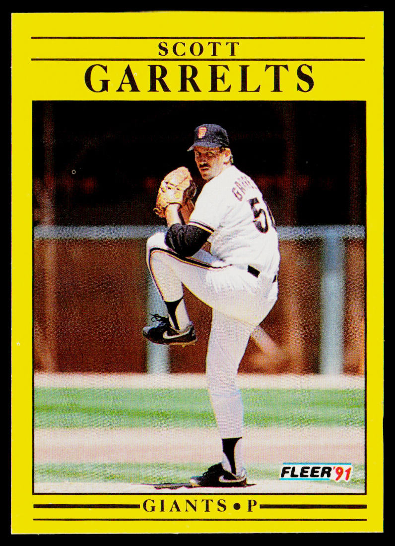 Scott Garrelts 1991 Fleer #262a San Francisco Giants