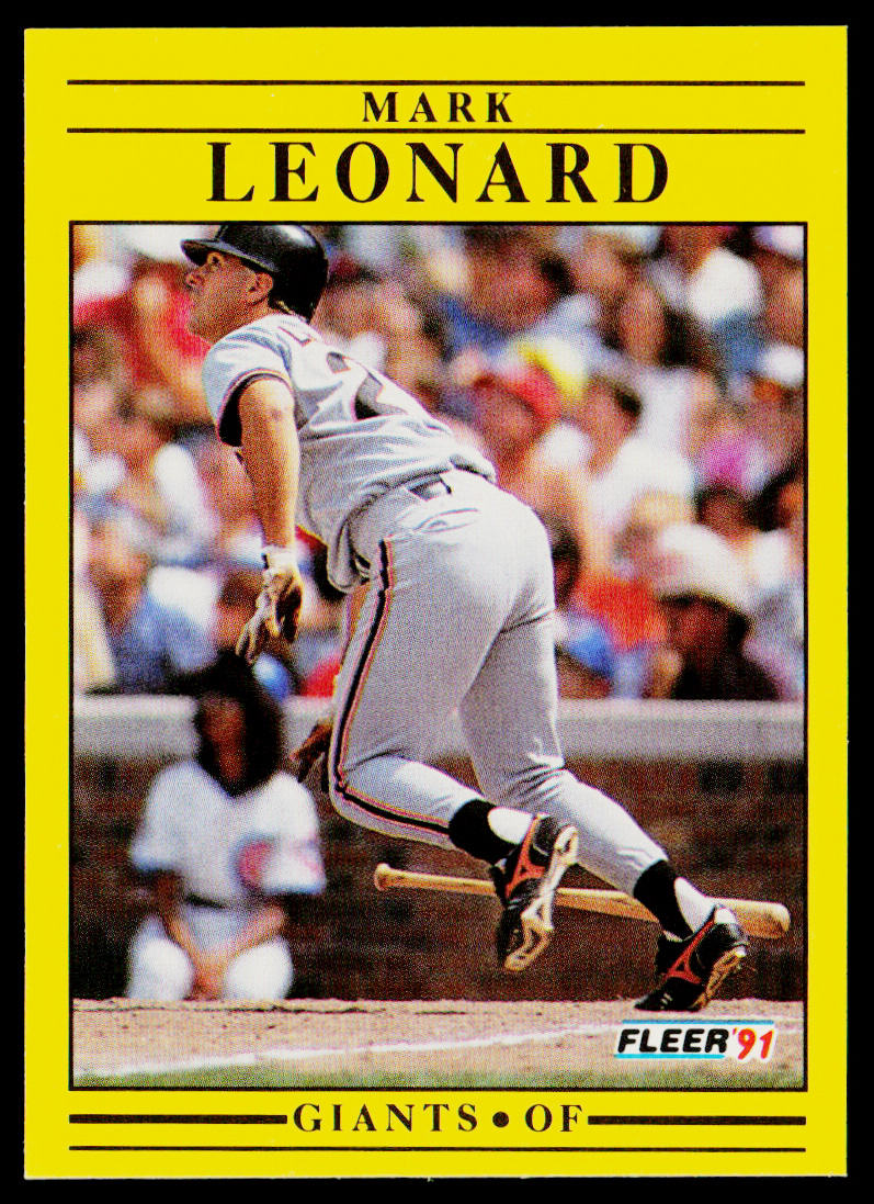 Mark Leonard 1991 Fleer #265a RC San Francisco Giants