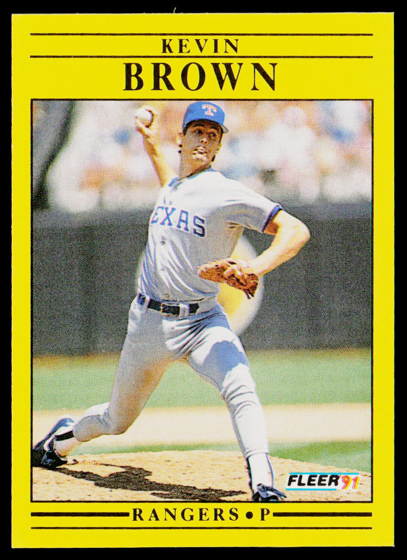 Kevin Brown 1991 Fleer #282 Texas Rangers