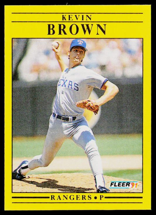 Kevin Brown 1991 Fleer #282 Texas Rangers