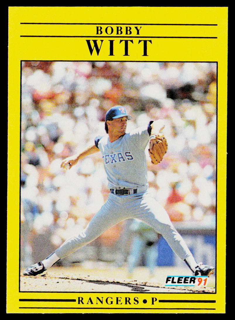 Bobby Witt 1991 Fleer #304 Texas Rangers